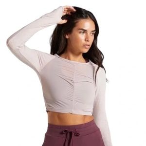 Gymshark Aura Crop Top - Taupe